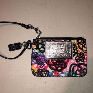 Coach “poppy” themed wristlet